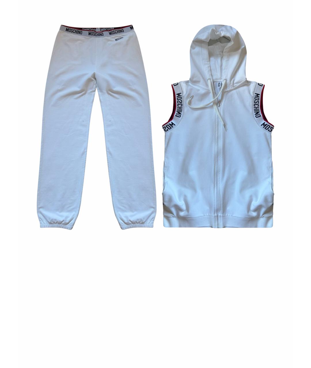 LOVE MOSCHINO Белый хлопковый спортивные костюмы, фото 1