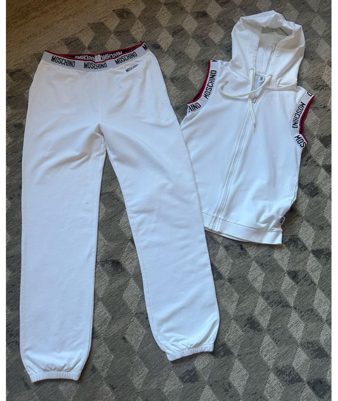 LOVE MOSCHINO Белый хлопковый спортивные костюмы, фото 7