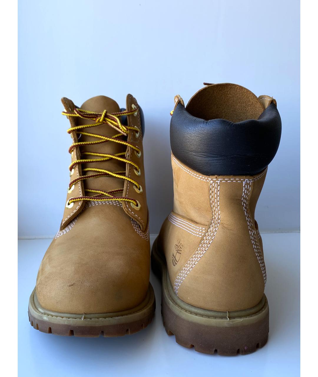 TIMBERLAND Коричневые нубуковые ботинки, фото 4