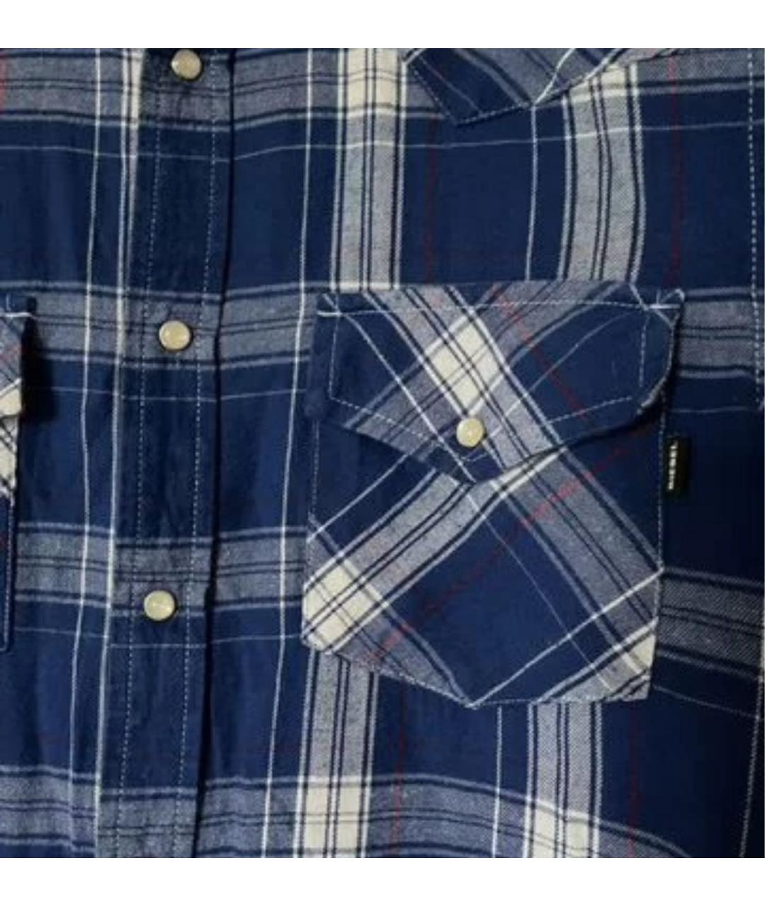 DIESEL Синяя хлопковая кэжуал рубашка, фото 3