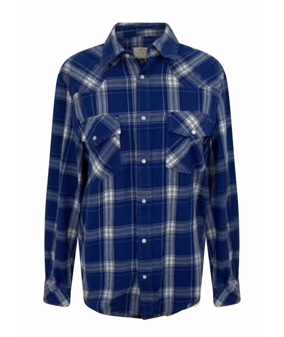 DIESEL Синяя хлопковая кэжуал рубашка, фото 1