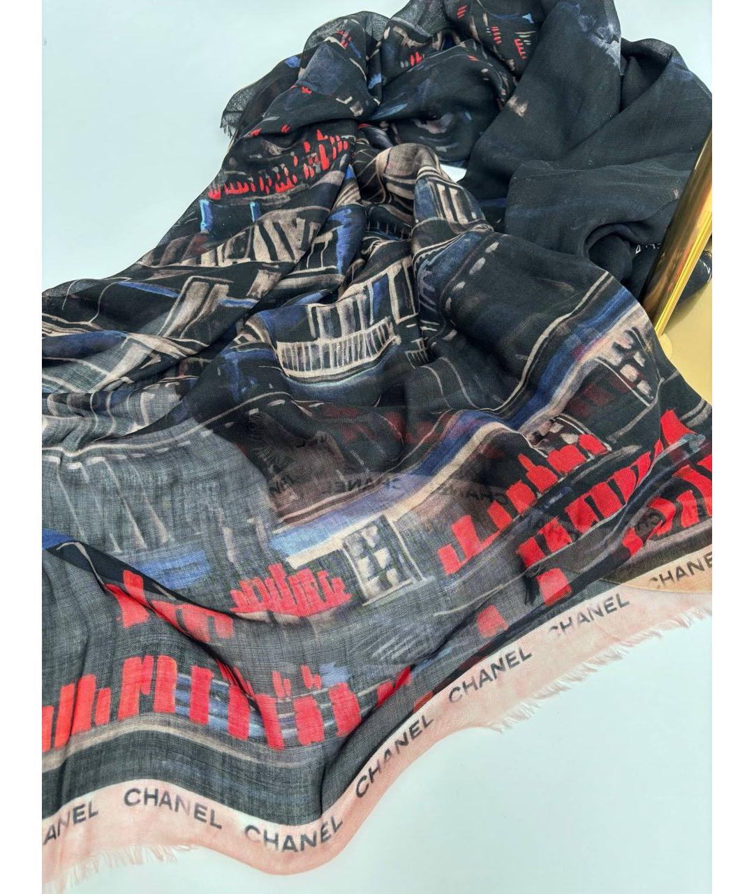 CHANEL Мульти кашемировый платок, фото 7