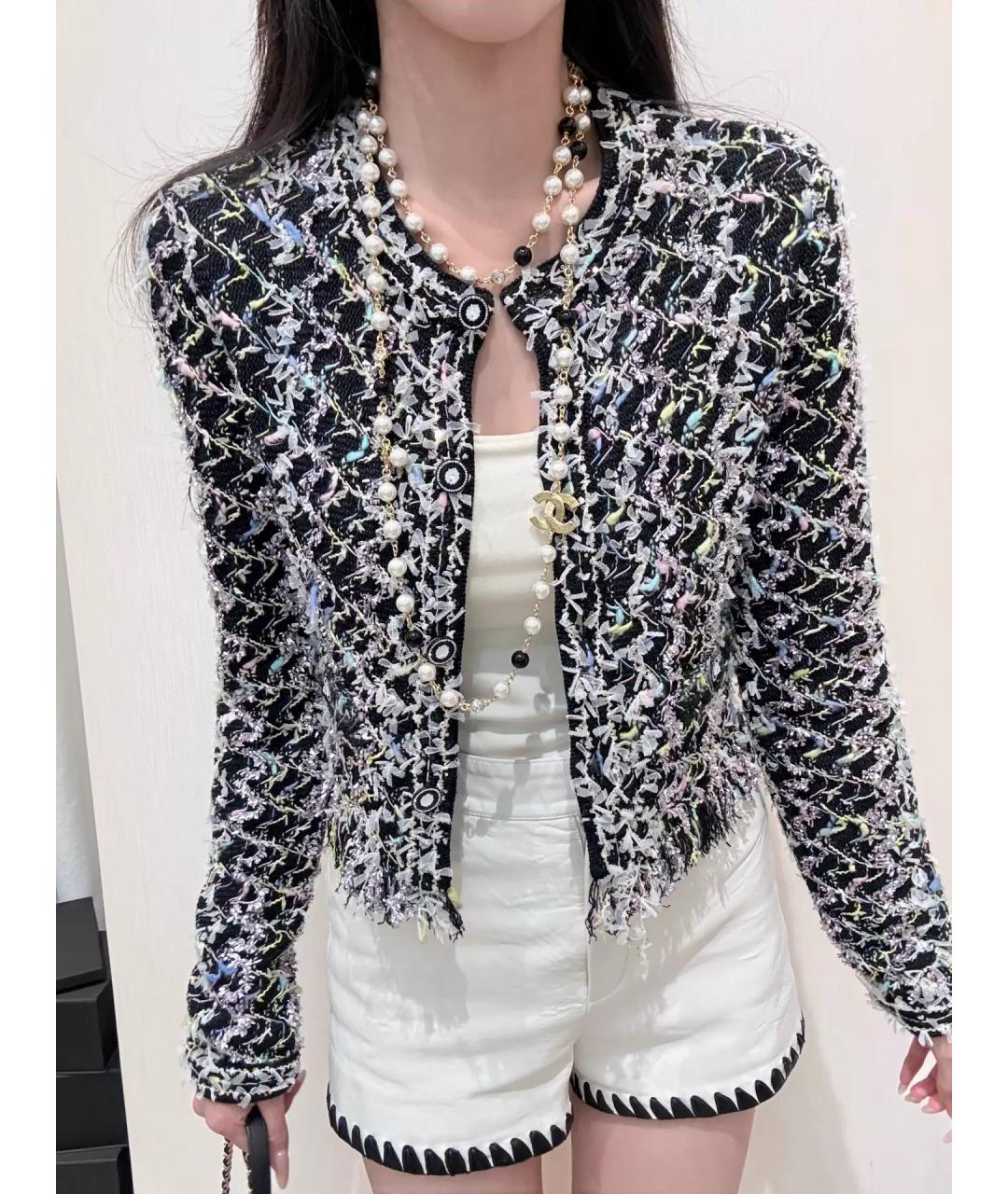 CHANEL Мульти вискозный кардиган, фото 8