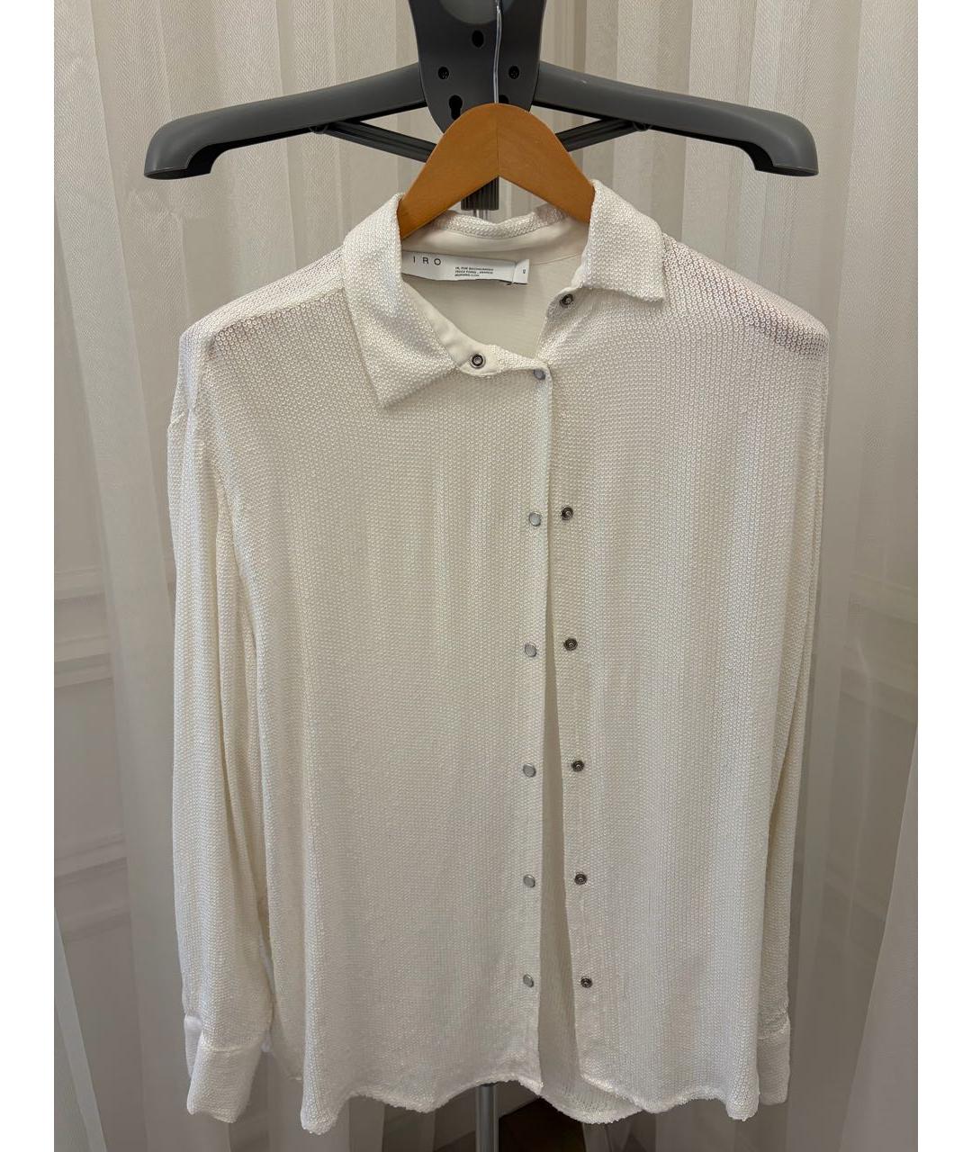 IRO Серебряная полиамидовая рубашка, фото 5