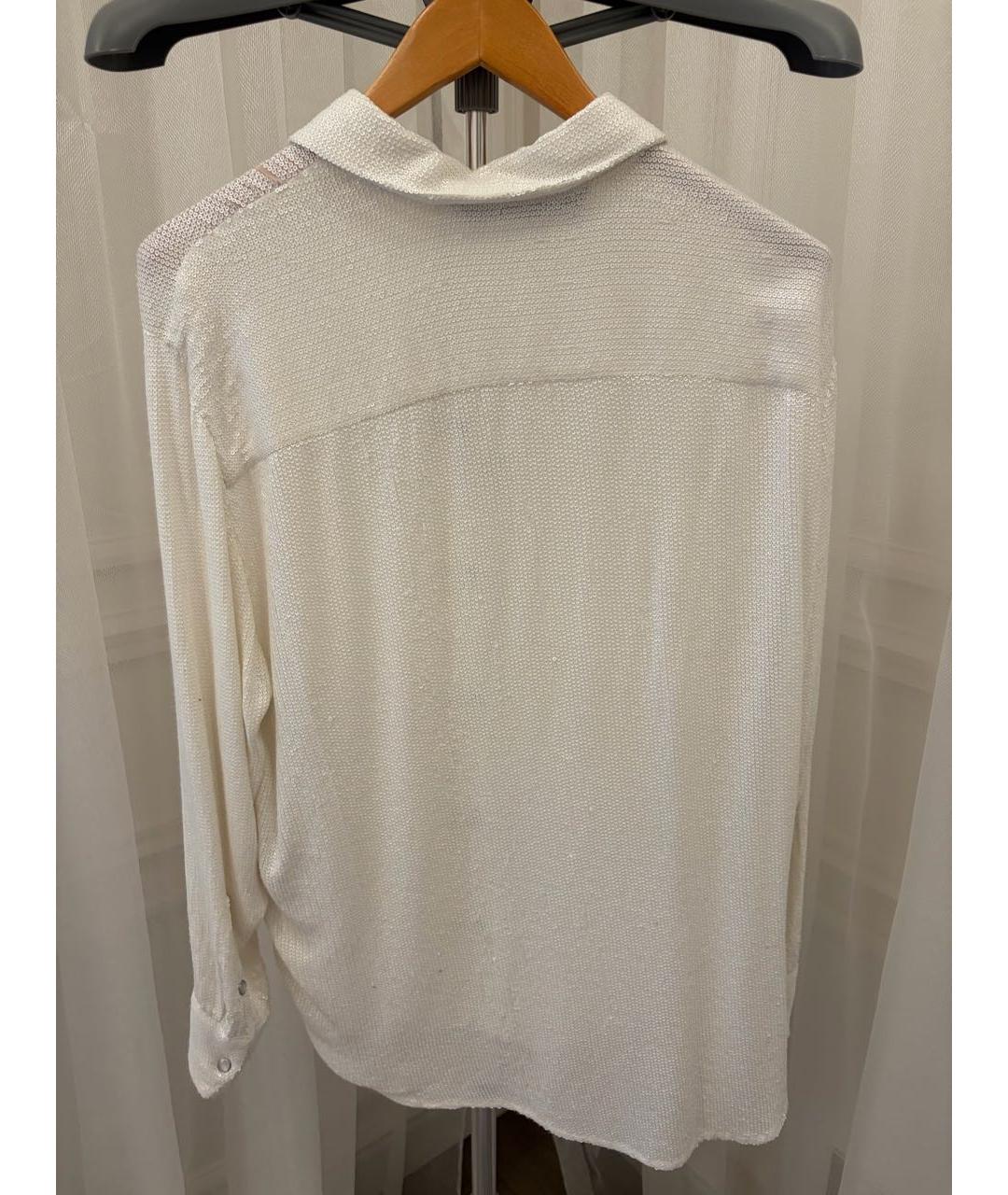 IRO Серебряная полиамидовая рубашка, фото 2