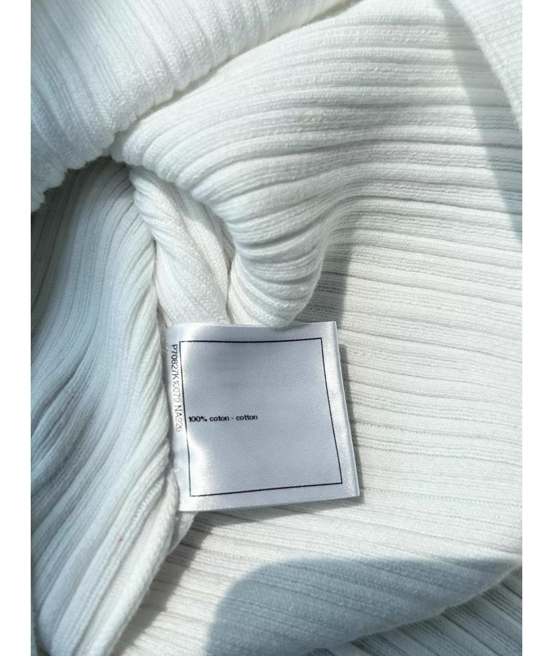 CHANEL Белая хлопковая футболка, фото 6