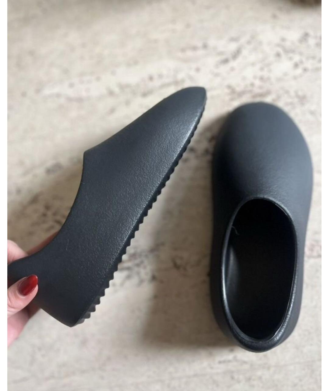 YEEZY Черные неопреновые шлепанцы, фото 2