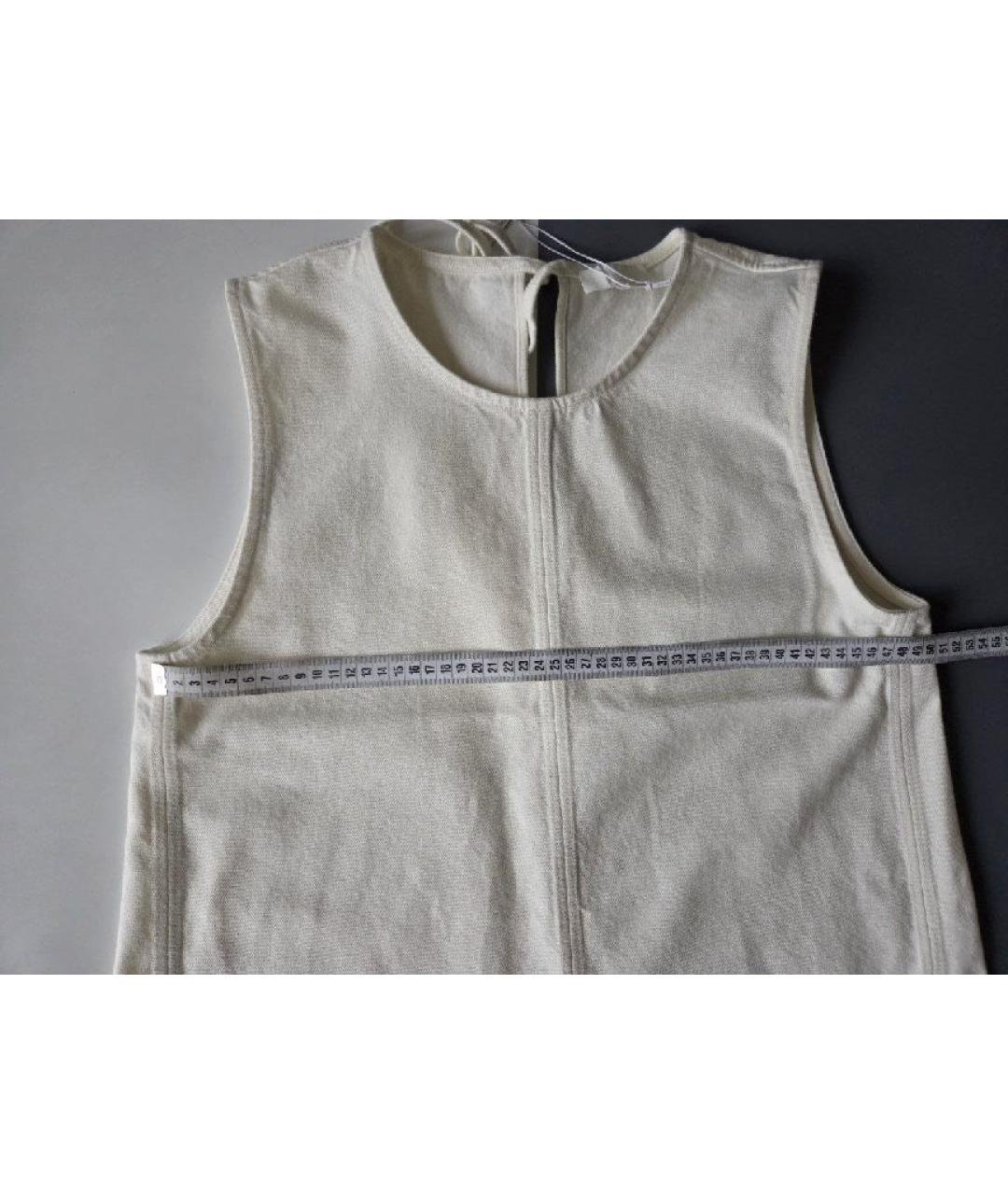 COS Белое хлопковое повседневное платье, фото 3