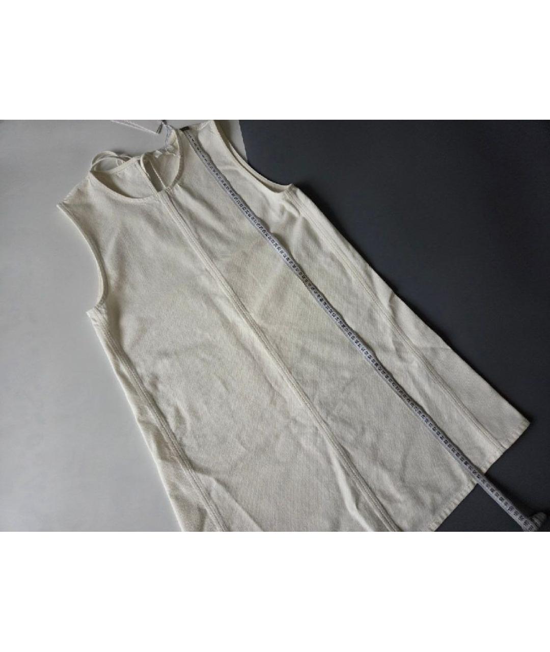 COS Белое хлопковое повседневное платье, фото 8