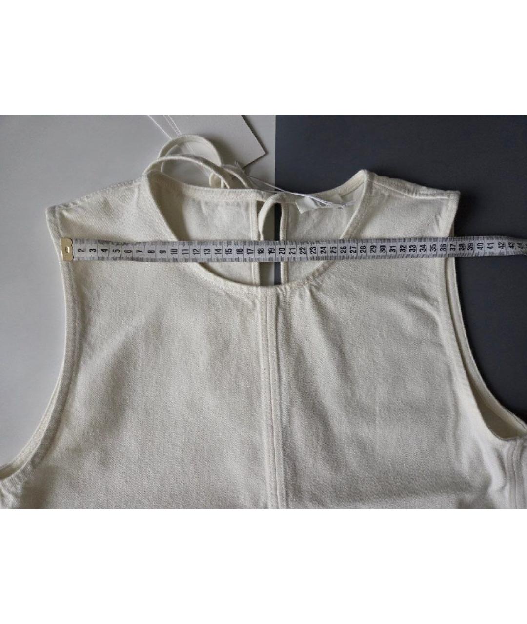 COS Белое хлопковое повседневное платье, фото 9