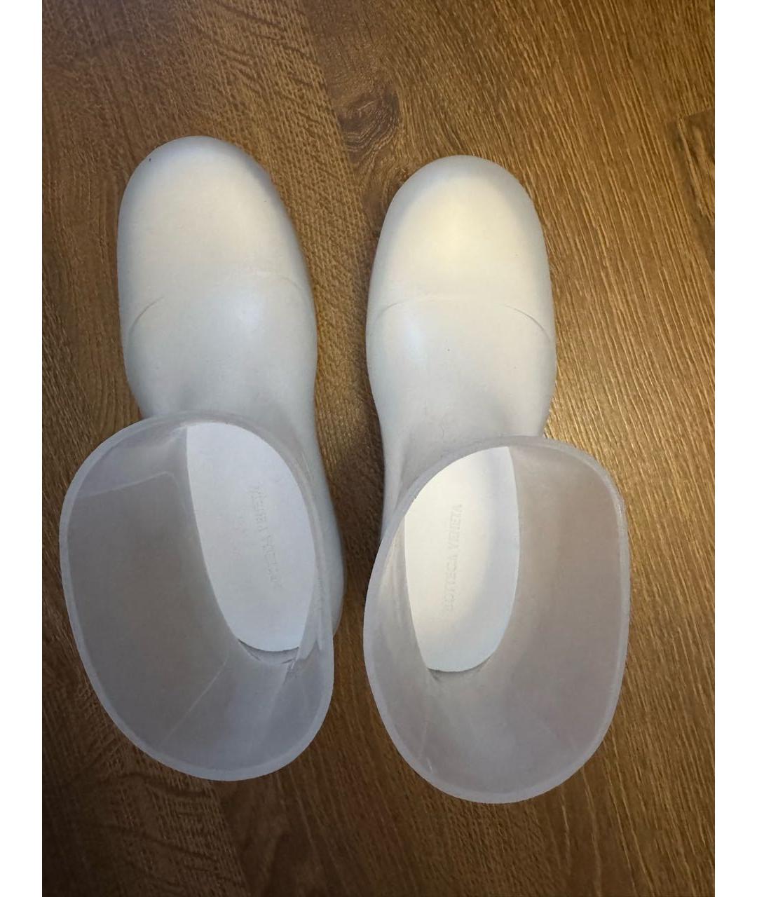 BOTTEGA VENETA Белые резиновые сапоги, фото 3