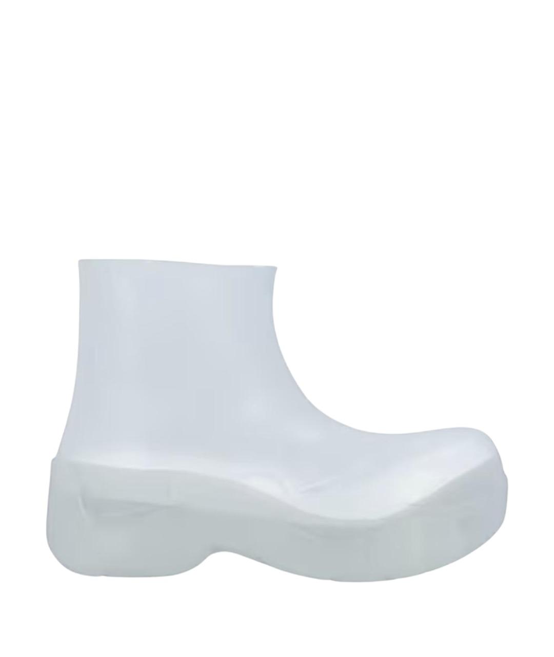 BOTTEGA VENETA Белые резиновые сапоги, фото 1