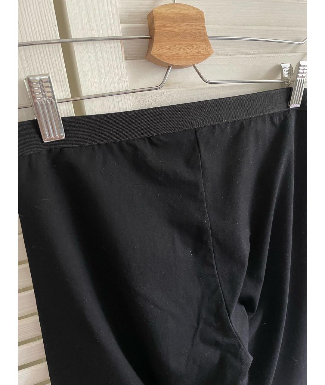 HELMUT LANG Черные вискозные леггинсы и велосипедки, фото 8