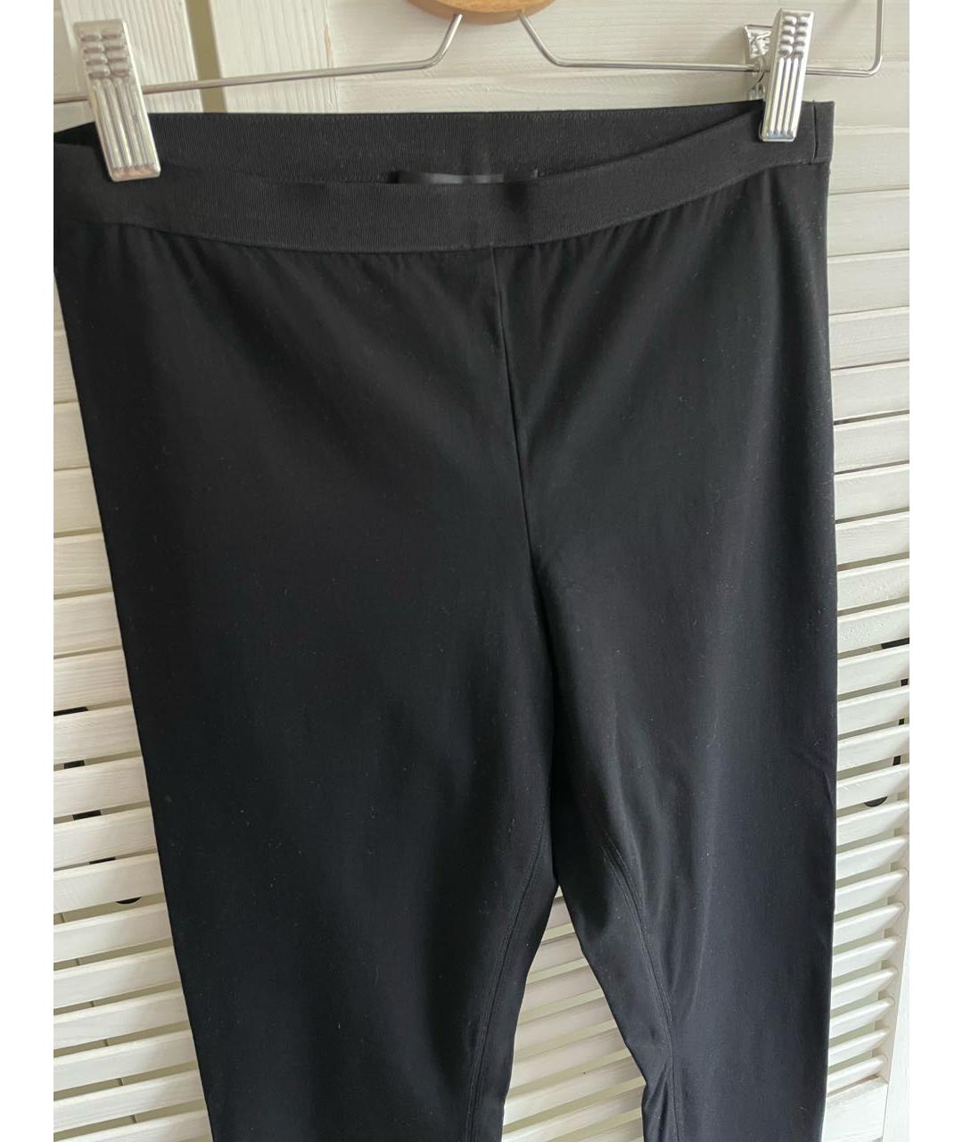 HELMUT LANG Черные вискозные леггинсы и велосипедки, фото 6