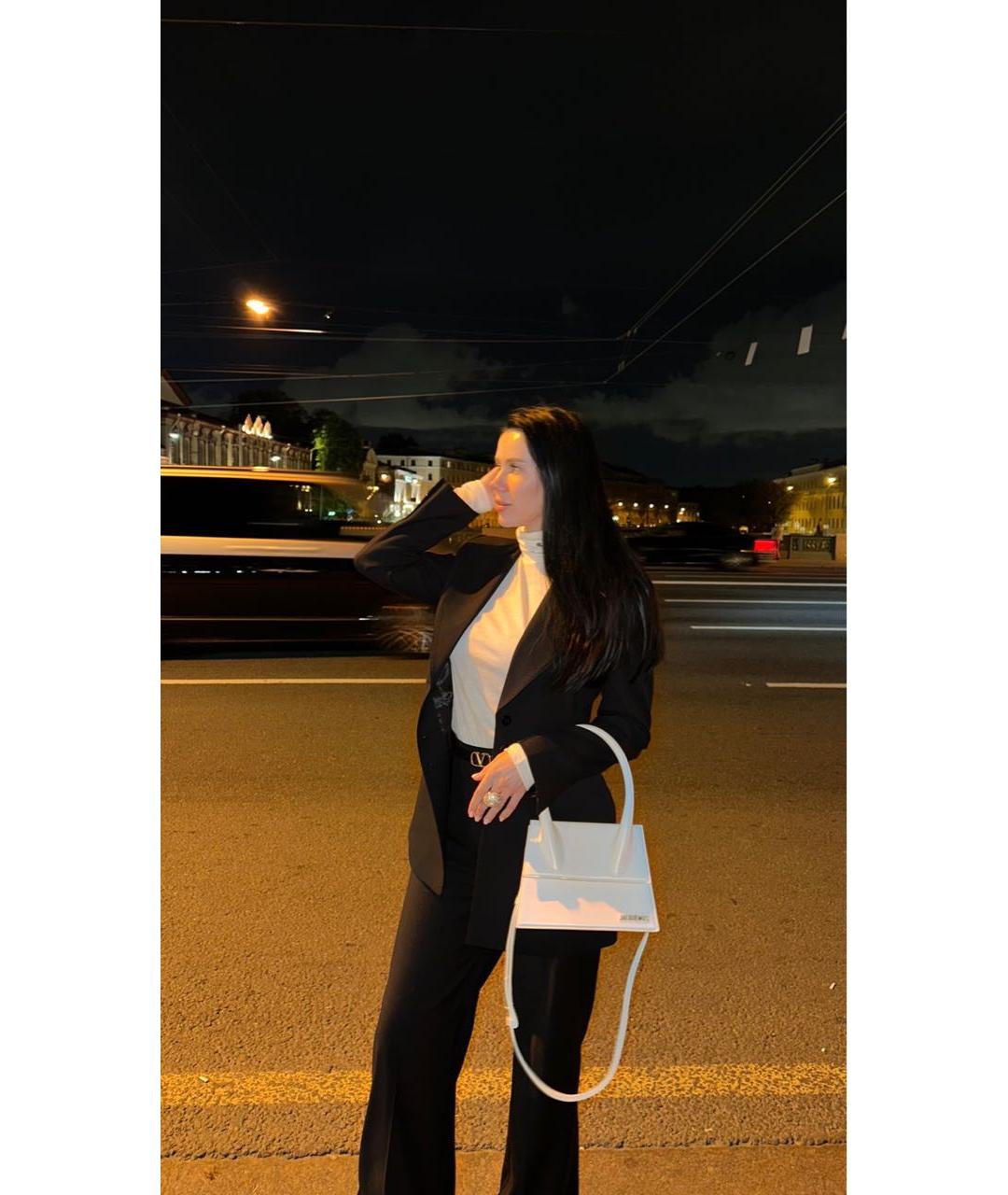 JACQUEMUS Белая кожаная сумка с короткими ручками, фото 3