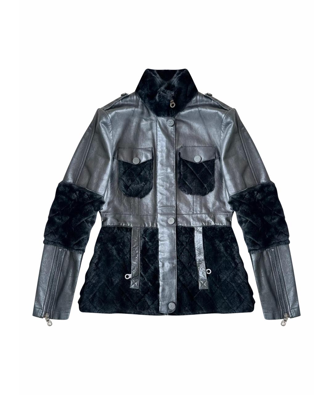 CHANEL Черная кожаная куртка, фото 1