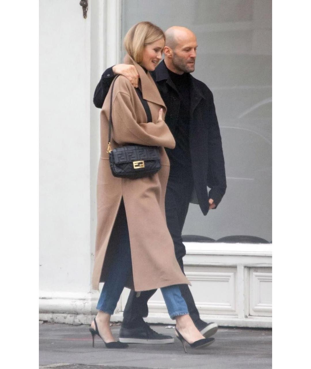 FENDI Черная кожаная сумка через плечо, фото 9