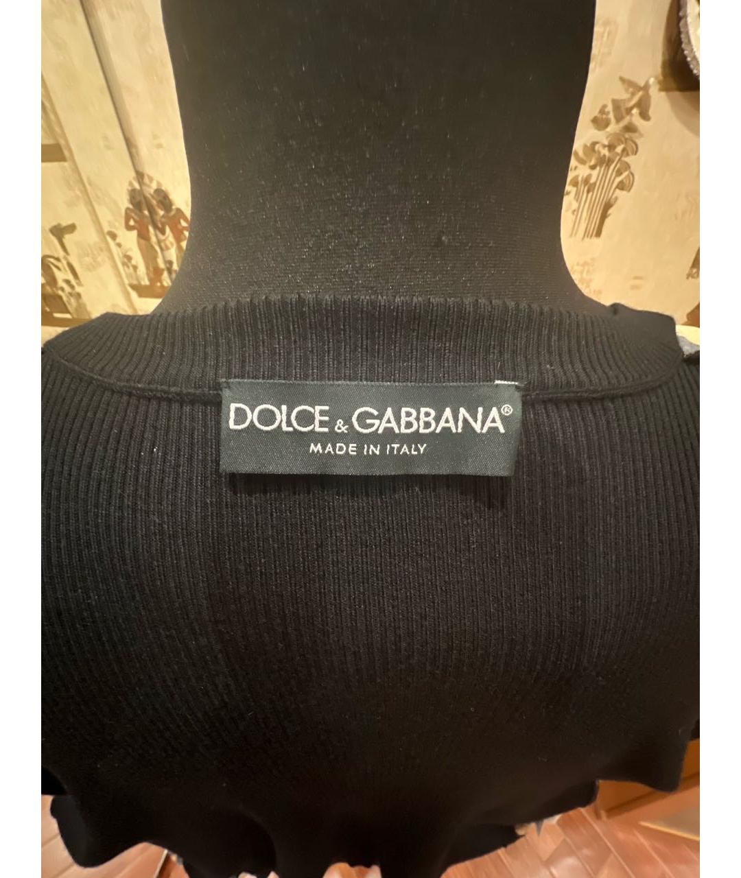 DOLCE&GABBANA Мульти шелковый джемпер / свитер, фото 3