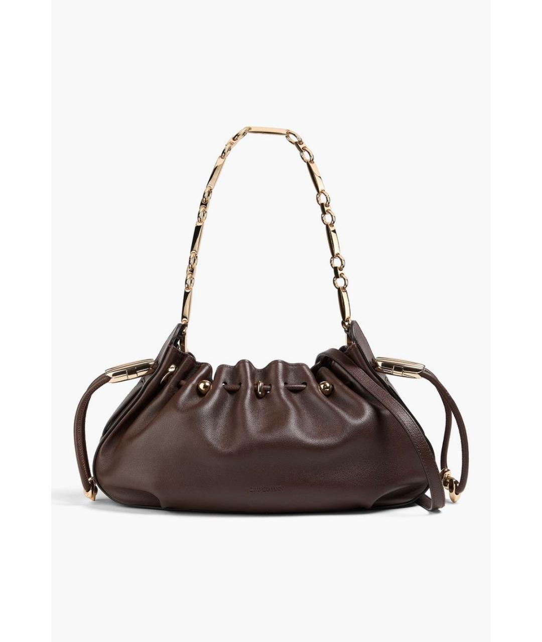 ZIMMERMANN Коричневая кожаная сумка через плечо, фото 5