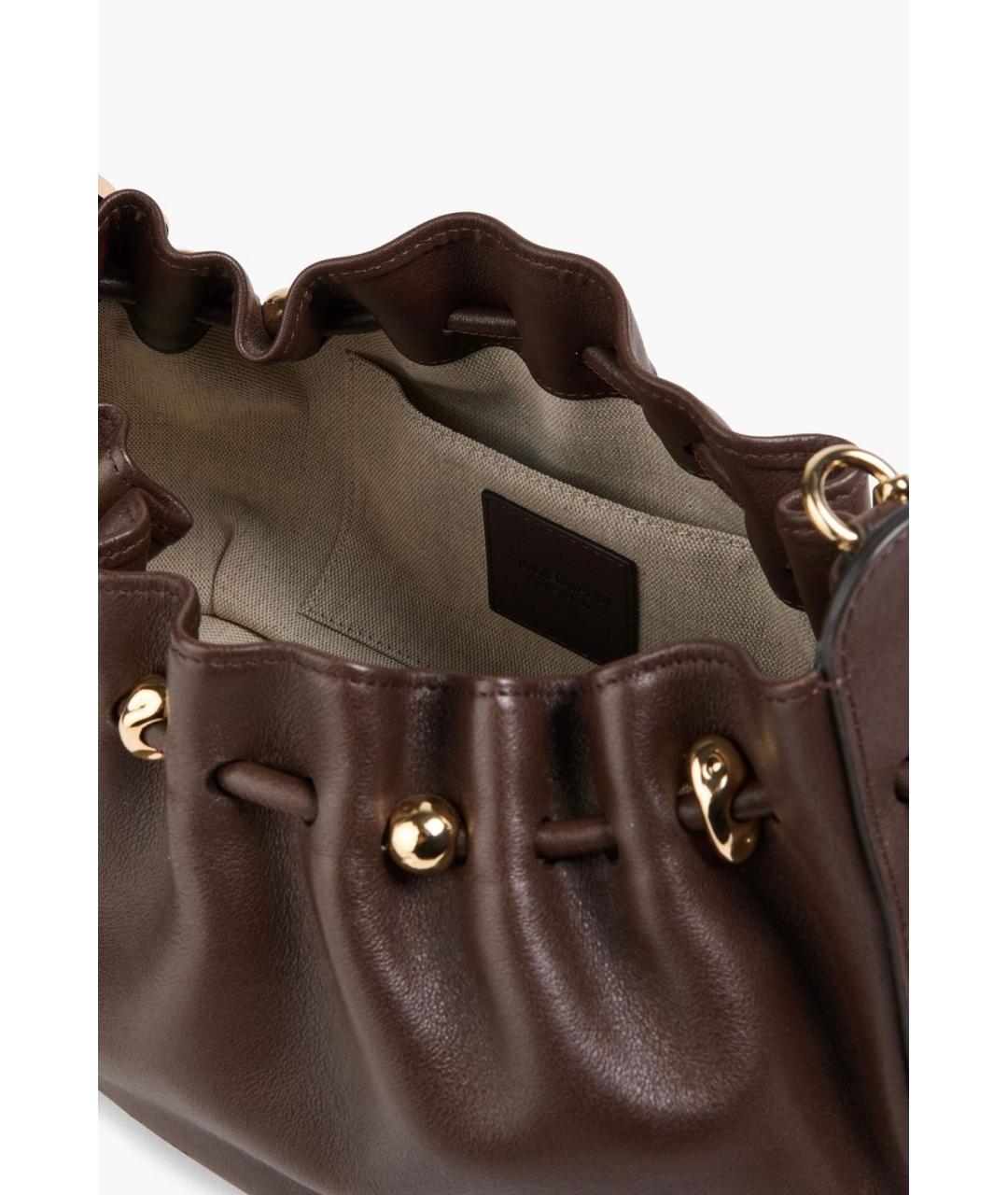 ZIMMERMANN Коричневая кожаная сумка через плечо, фото 4