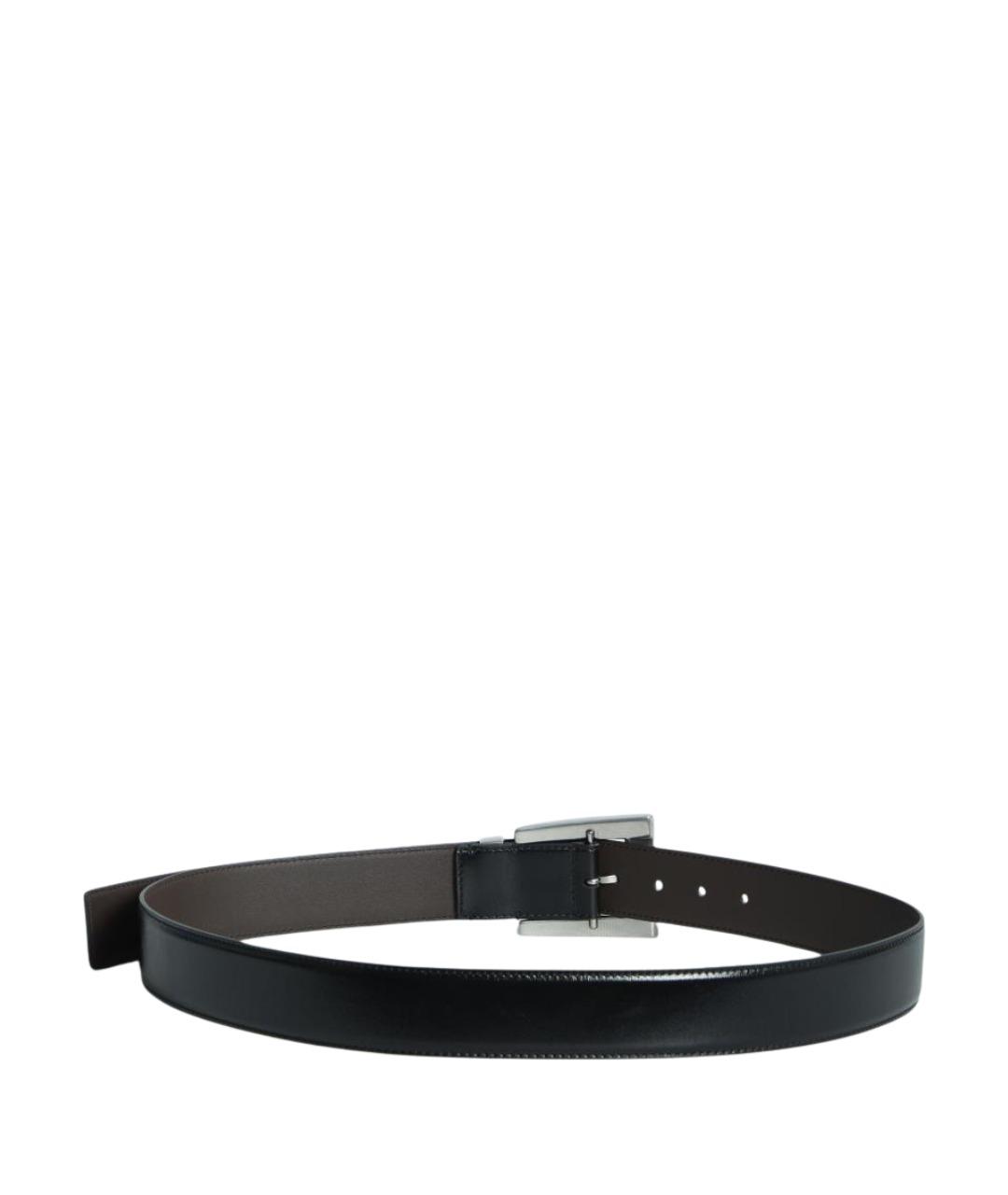 VERSACE Черный кожаный ремень, фото 2