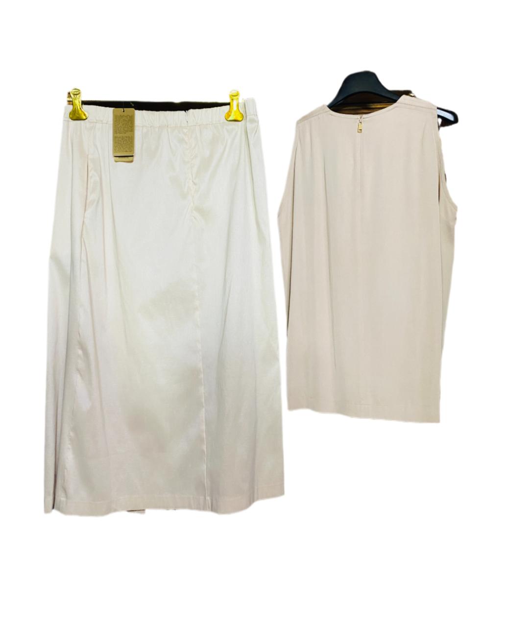 ESCADA Бежевый вискозный костюм с юбками, фото 2