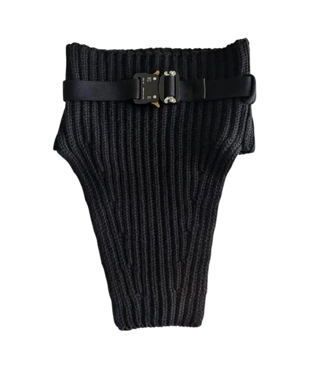 1017 ALYX 9SM Черный шерстяной шарф, фото 1