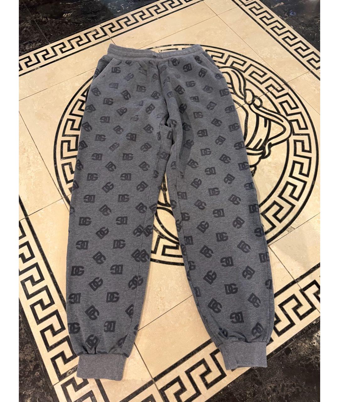 DOLCE&GABBANA Серые хлопковые брюки и шорты, фото 4