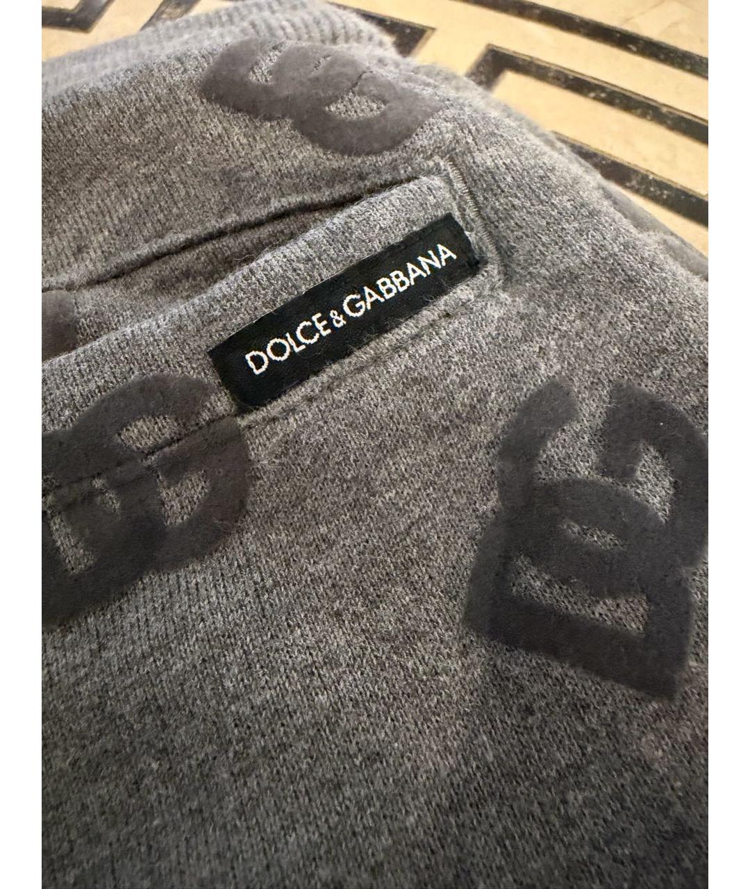 DOLCE&GABBANA Серые хлопковые брюки и шорты, фото 3