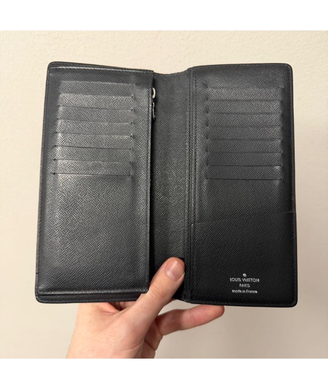LOUIS VUITTON Антрацитовый кошелек, фото 7