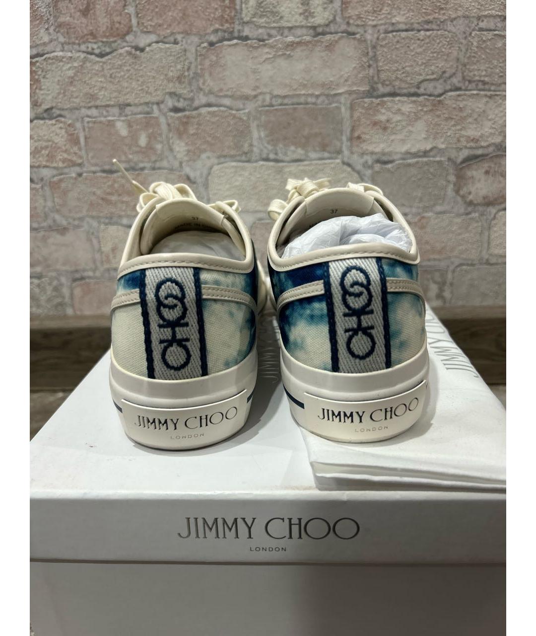 JIMMY CHOO Мульти текстильные кеды, фото 4