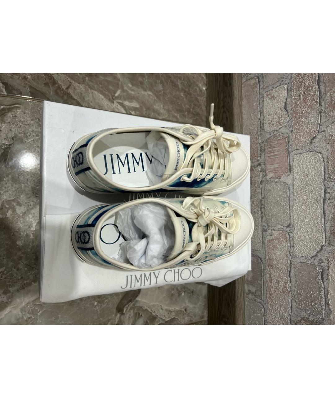 JIMMY CHOO Мульти текстильные кеды, фото 3