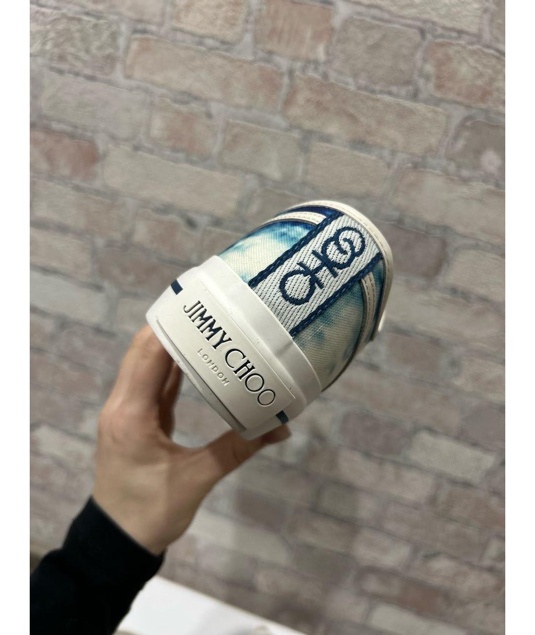 JIMMY CHOO Мульти текстильные кеды, фото 7