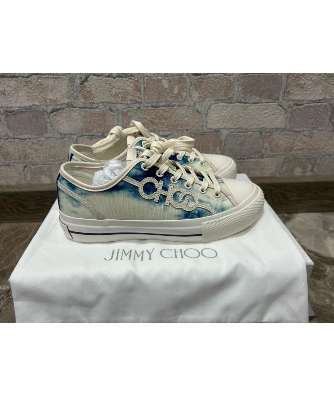 JIMMY CHOO Мульти текстильные кеды, фото 8