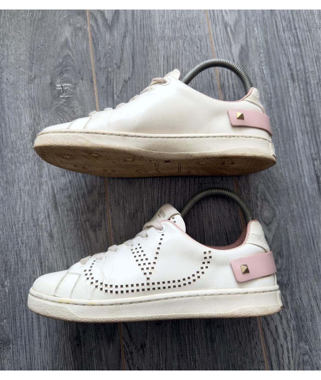 VALENTINO Белые кожаные кеды, фото 8