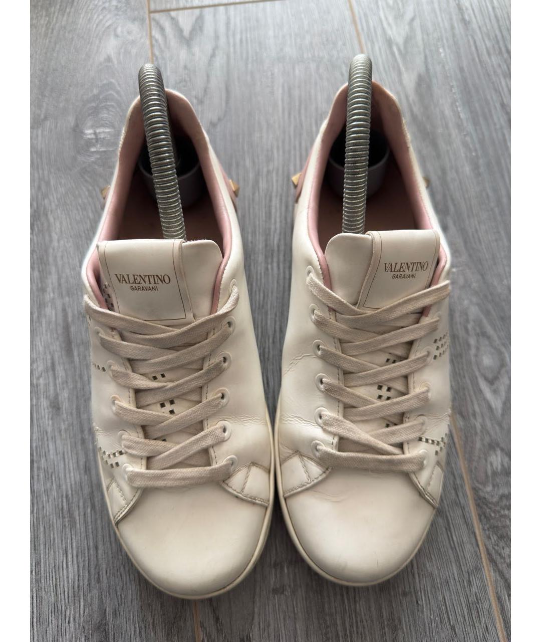 VALENTINO Белые кожаные кеды, фото 4