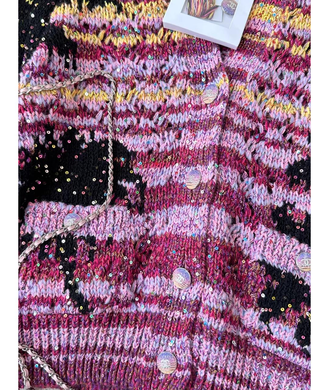 CHANEL Мульти полиэстеровый кардиган, фото 3