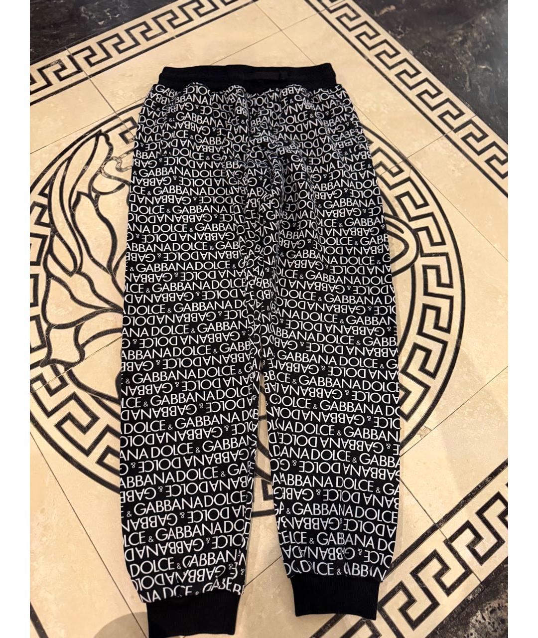 DOLCE&GABBANA Черные хлопковые брюки и шорты, фото 2
