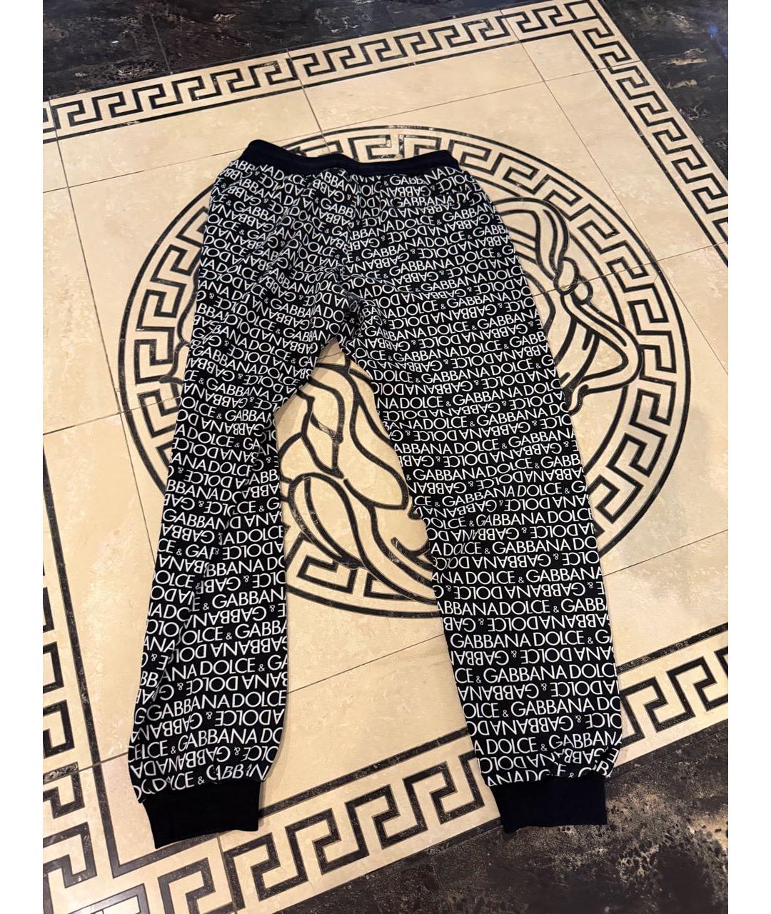 DOLCE&GABBANA Черные хлопковые брюки и шорты, фото 4