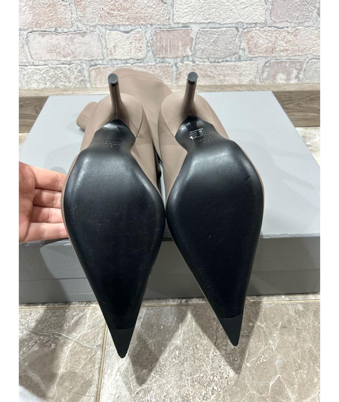 BALENCIAGA Коричневые ботильоны, фото 6