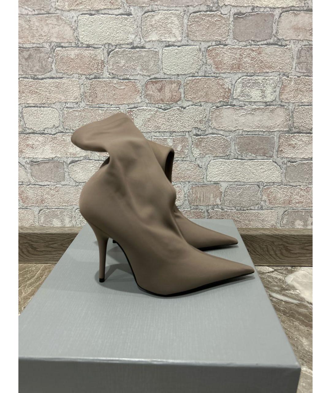 BALENCIAGA Коричневые ботильоны, фото 2