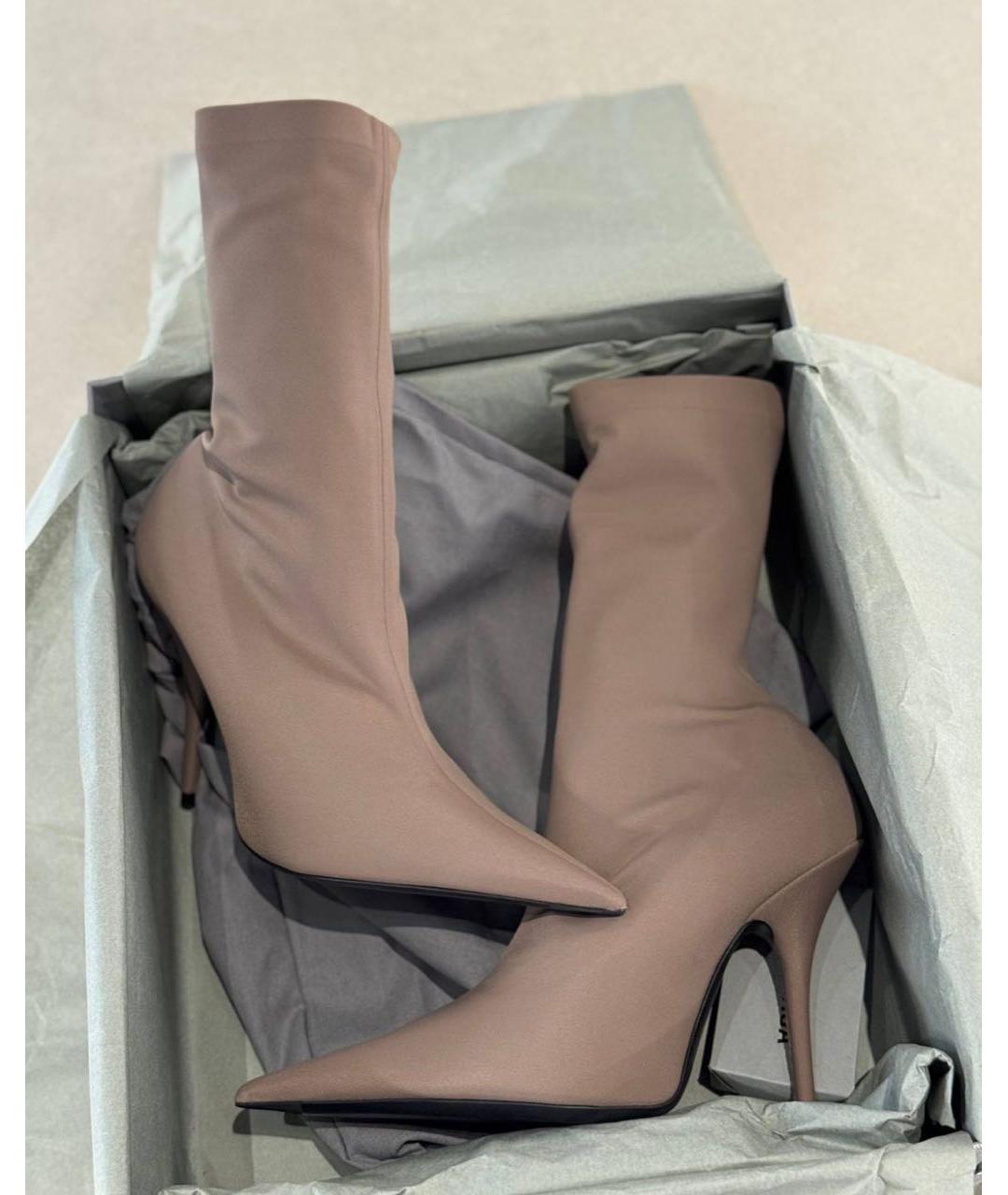 BALENCIAGA Коричневые ботильоны, фото 7