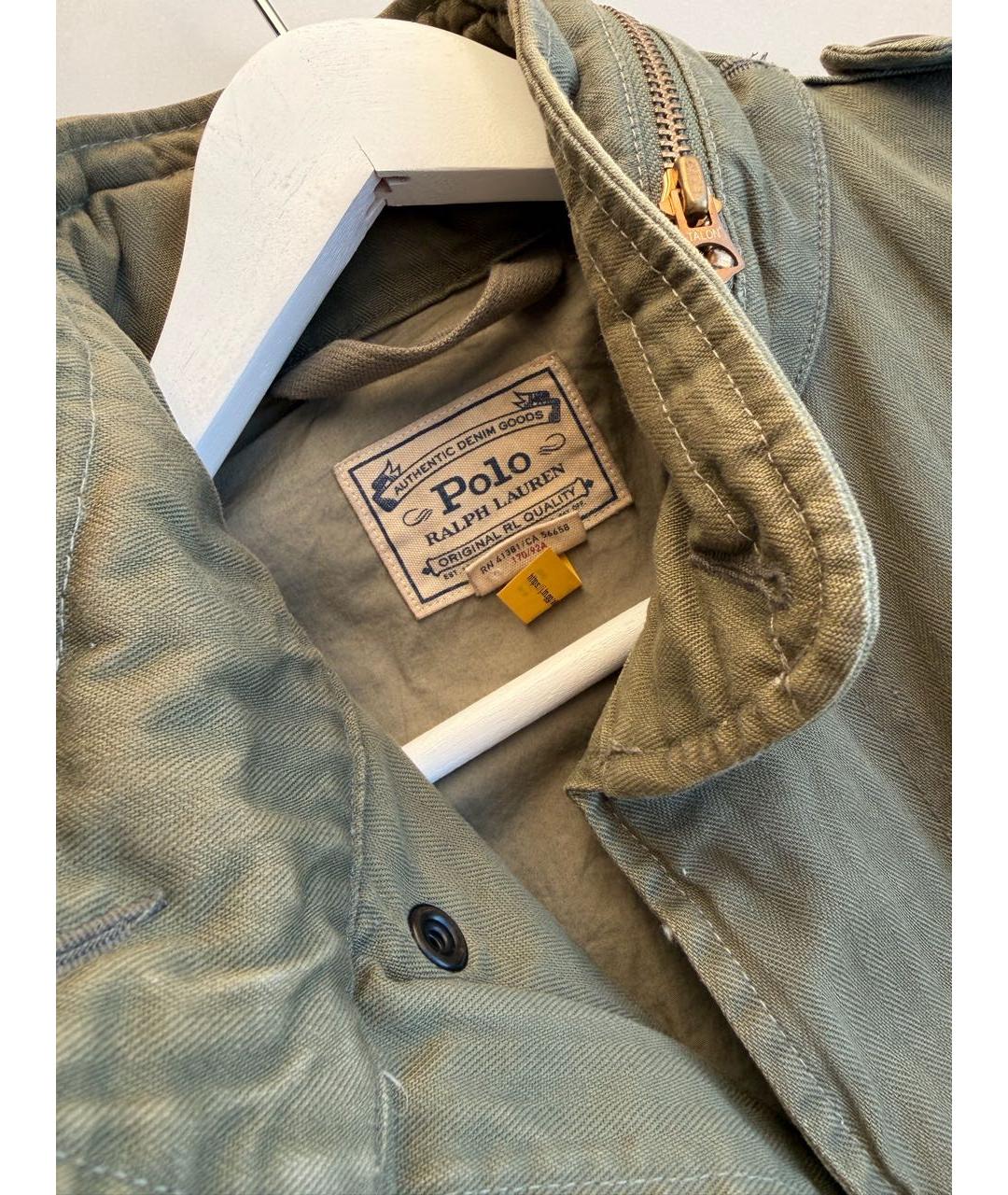 POLO RALPH LAUREN Хаки хлопковая куртка, фото 3