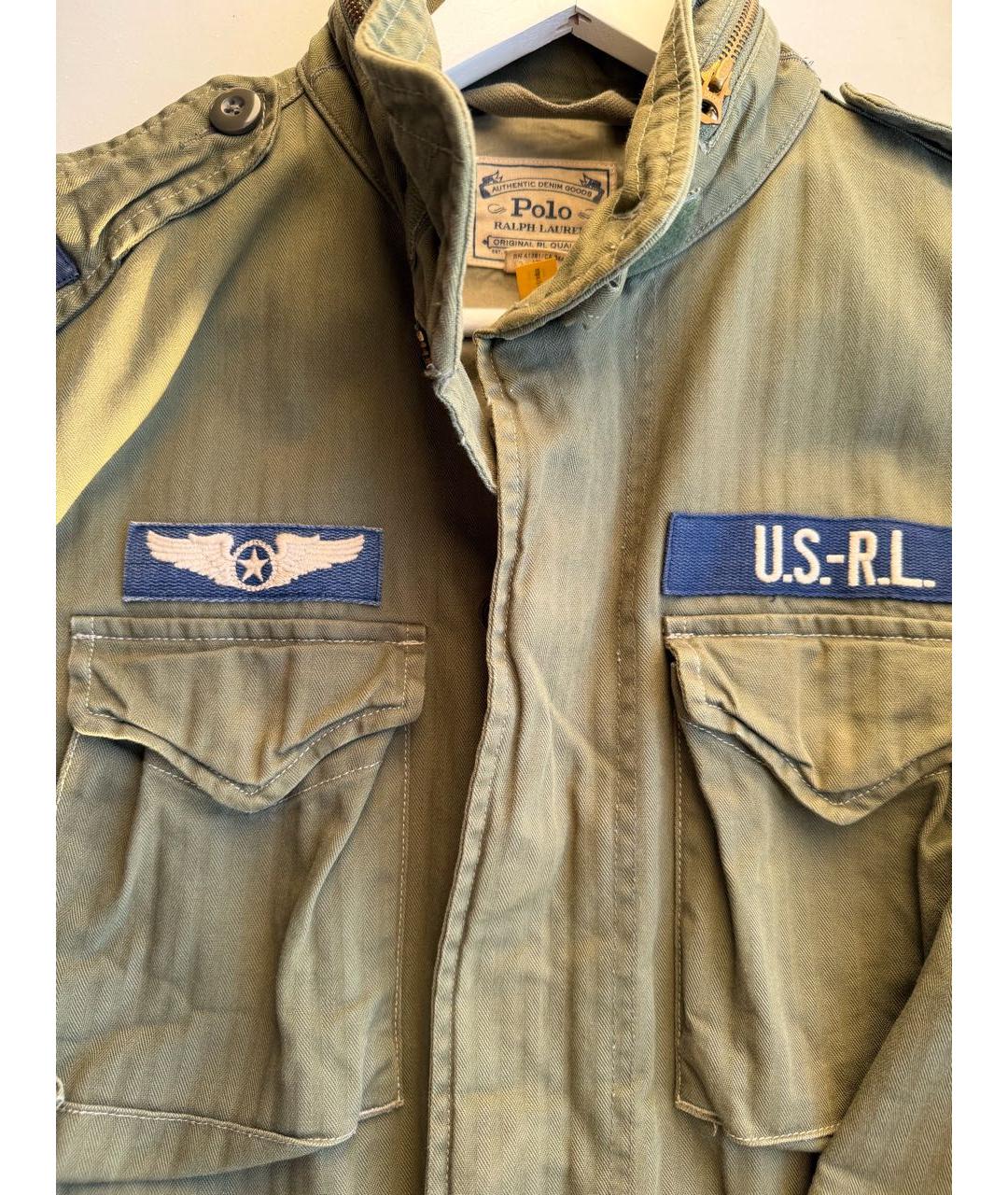 POLO RALPH LAUREN Хаки хлопковая куртка, фото 4