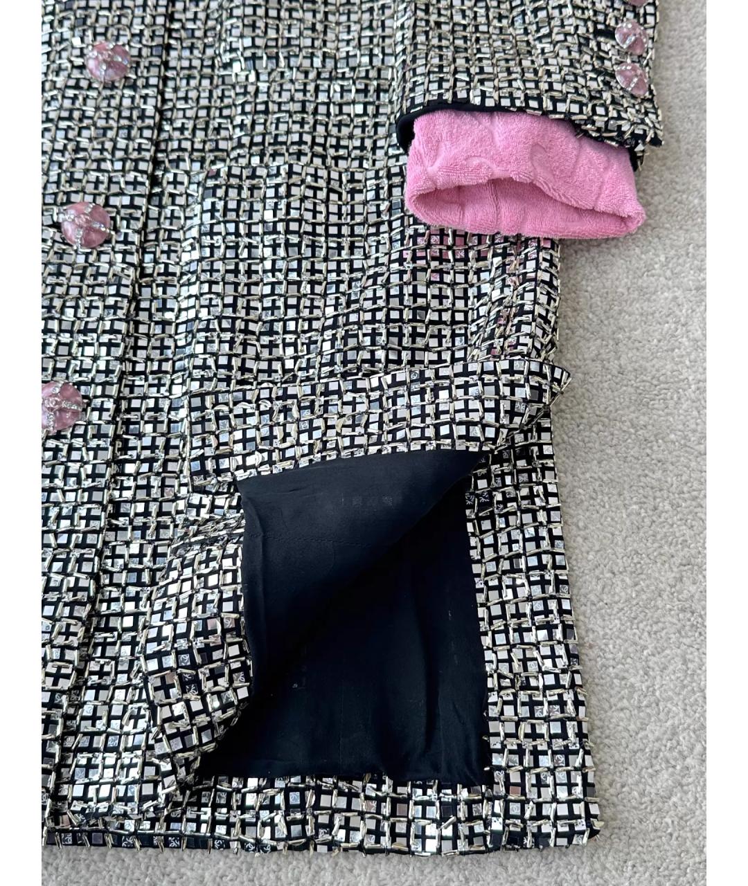 CHANEL Серебряное полиэстеровое пальто, фото 5