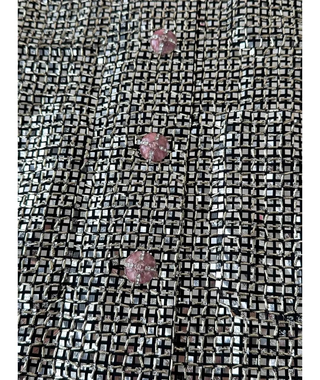 CHANEL Серебряное полиэстеровое пальто, фото 3