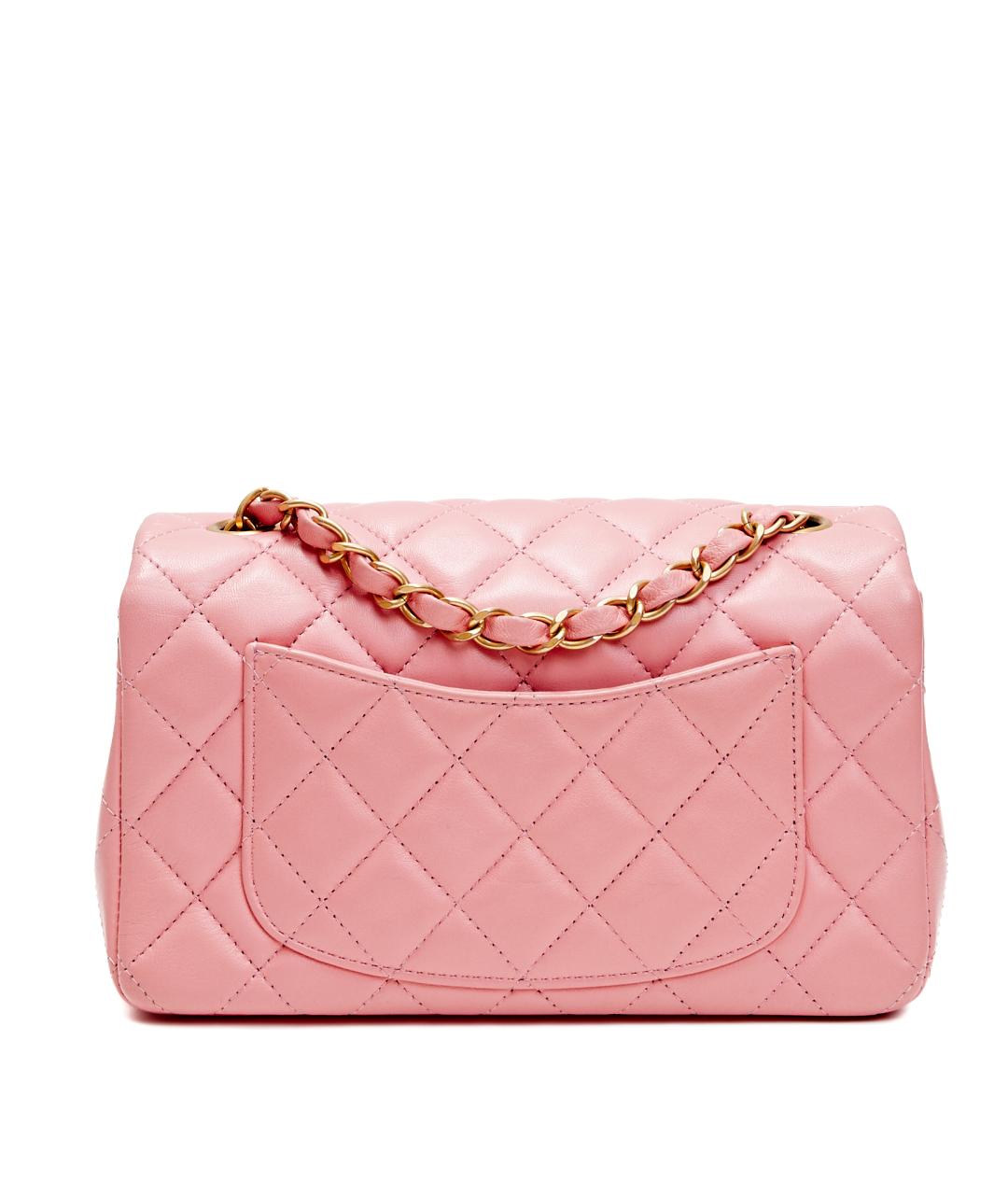 CHANEL Розовая кожаная сумка через плечо, фото 3