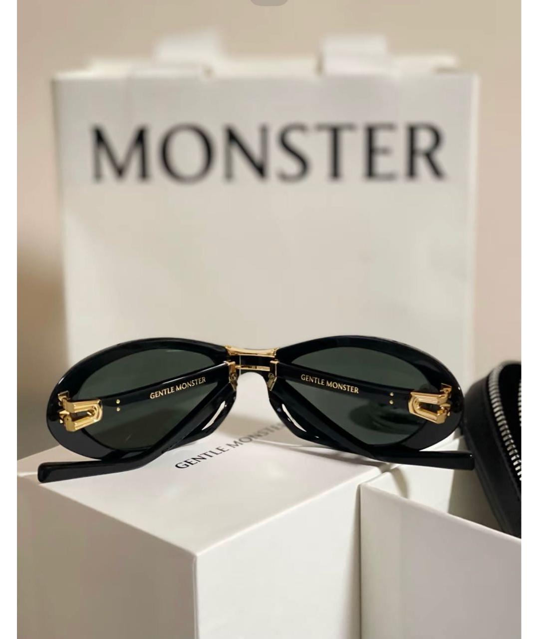 GENTLE MONSTER Черные пластиковые солнцезащитные очки, фото 4