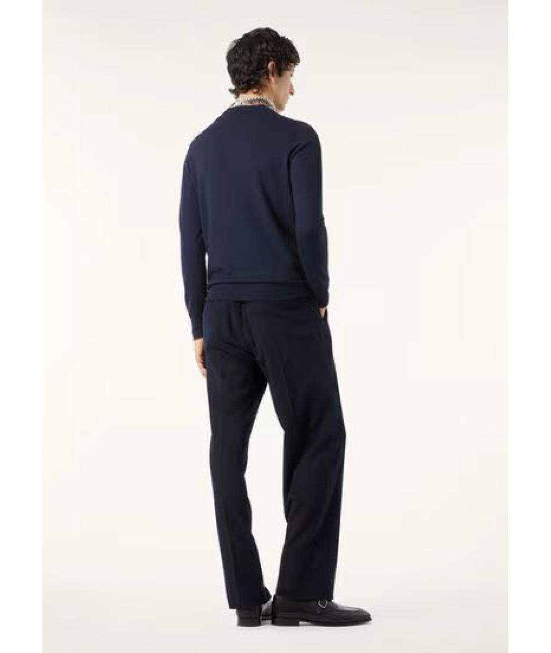 LORO PIANA Синий кашемировый джемпер / свитер, фото 7