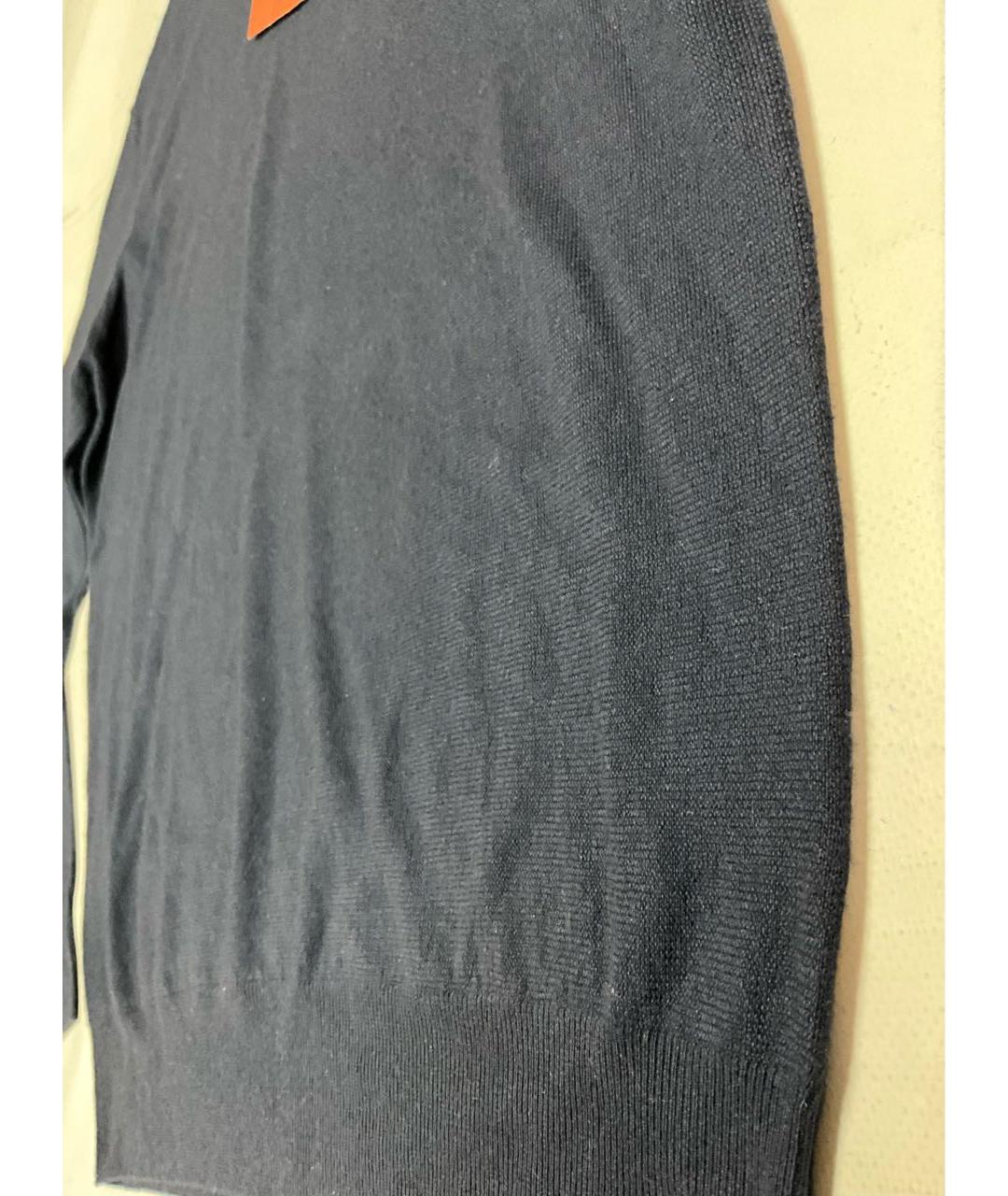 LORO PIANA Синий кашемировый джемпер / свитер, фото 3